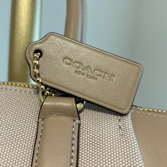 Coach Badge Jacquard Elise Satchel with Convertible Straps NWT - Picture 5 of 16